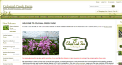 Desktop Screenshot of colonialcreekfarm.com