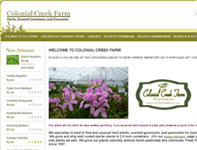 Tablet Screenshot of colonialcreekfarm.com